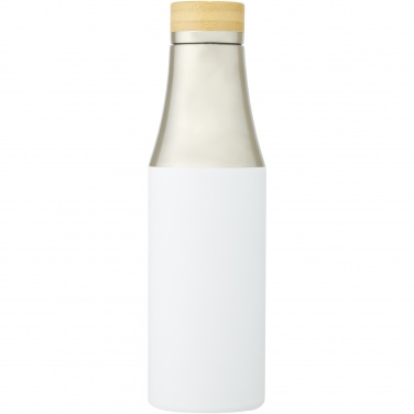 Logo trade advertising product photo of: Hulan 540 ml copper vacuum insulated stainless steel bottle with bamboo lid